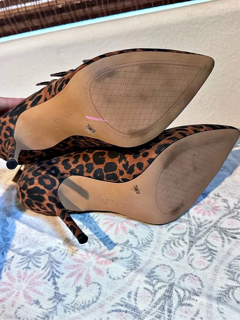 Jessica Simpson Canye Leopard Print Pointed-Toe Heels nwot